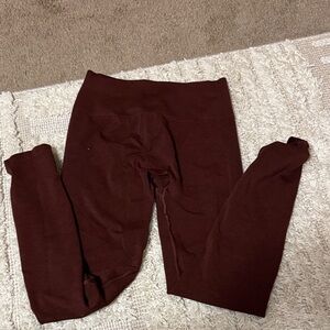 Alphalete Women's Leggings in Deep Burgundy